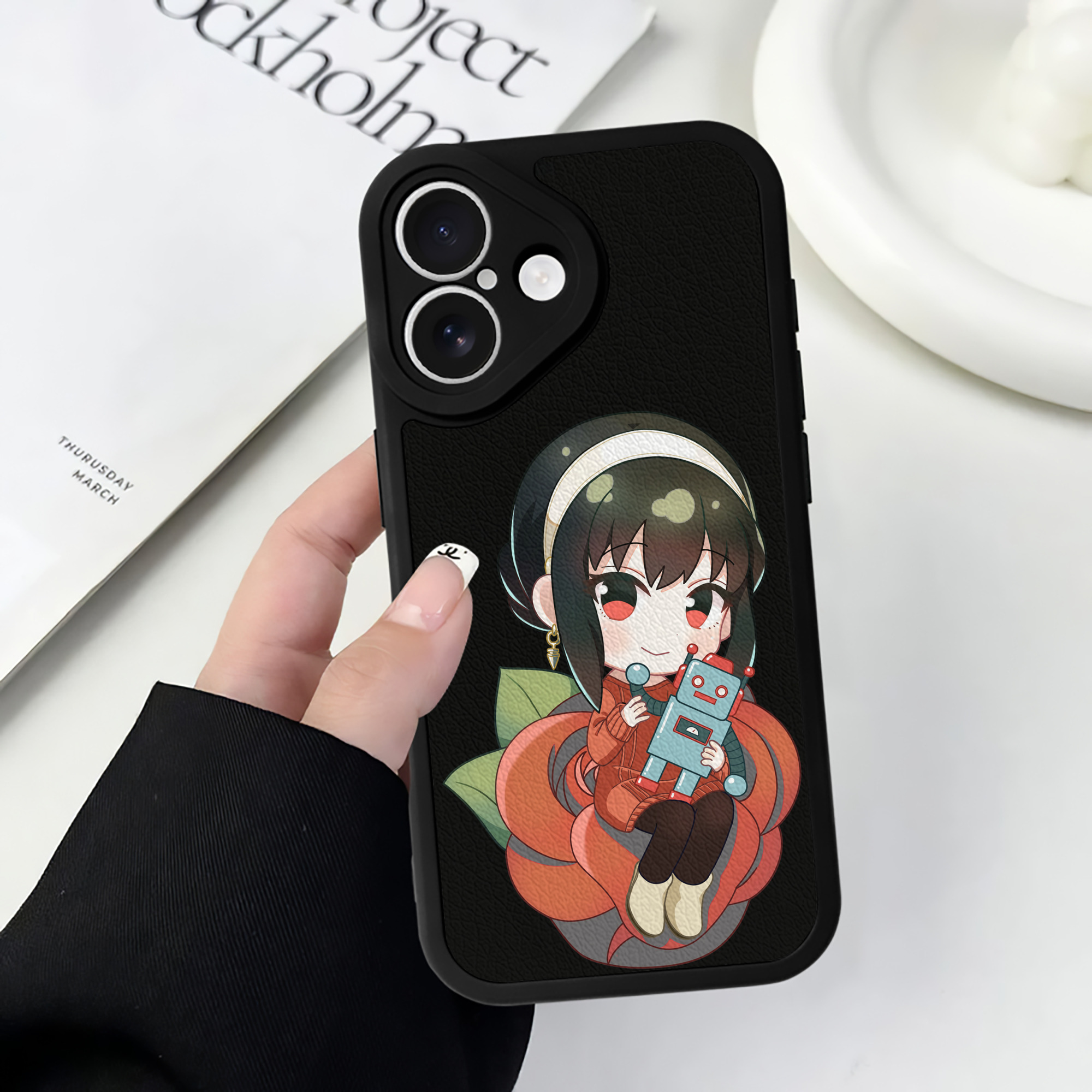 （画像用） SPY×FAMILY间谍家家酒 【iPhone 16シリーズ対応】シリコンスマホケース（レザー調） 材質：シリコン